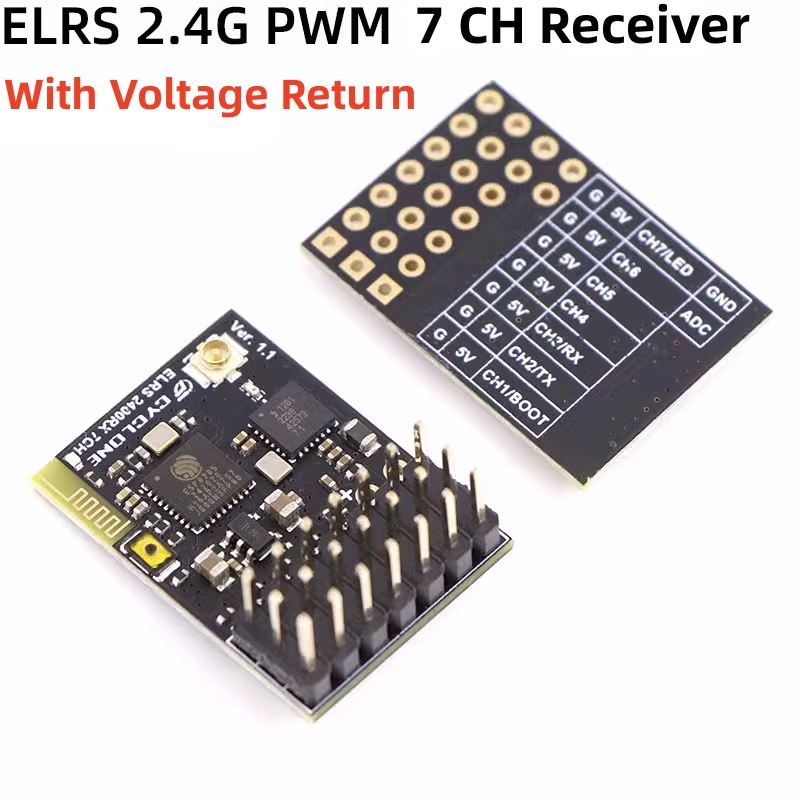 ELRS 2.4G PWM 7CH 6CH CRSF Rec - огляд і ціна Drone Racing Receiver